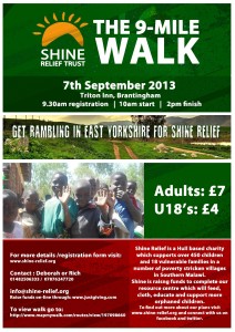 Get Rambling in East Yorkshire for Shine Relief